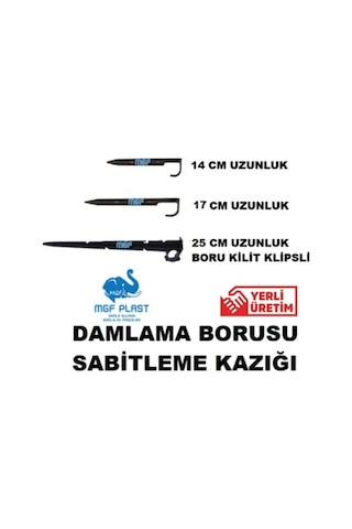 Damlama Borusu Hortumu Sabitleme Kazığı Aparatı Mgf Plastik