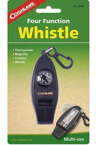 Coghlans Dört Fonksiyonlu Düdük (Düdük-Pusula-Büyüteç-Termometre)