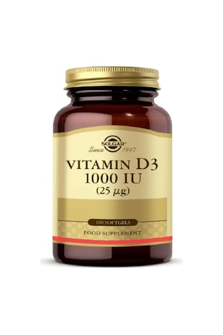 Solgar Brewer's Yeast With Vitamin B12 250 Tablet + Vitamin D3 1000 Iu 100 Tablet