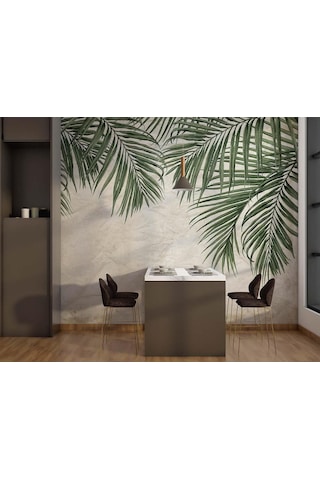 Tropikal Yapraklar Duvar Kağıdı Tasarım Duvar Kağıdı