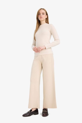 Defacto Wide Leg Triko Pantolon F1102ax25aubg155 Bej