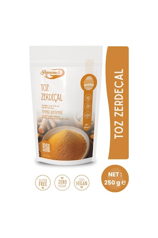 Toz Zerdeçal Doğal , Katkısız 250g Anne Elinden Sofranıza Toz Zerdeçal Doğal , Katkısız 250g Anne Elinden Sofranıza