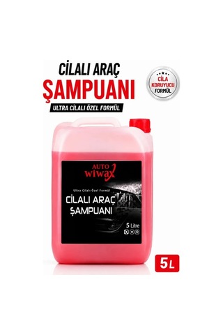 Auto Wiwax Cilalı 5 Litre Araç Şampuanı Oto Yıkama Şampuanı Boya Koruyucu Parlatıcı Auto Wiwax Cilalı 5 Litre Araç Şampuanı Oto Yıkama Şampuanı Boya Koruyucu Parlatıcı