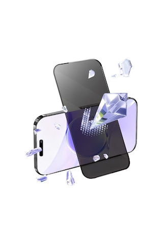 Apple iPhone Uyumlu, 17 Pro Bilvis 5in1 5d Magic Hayalet Cam Ekran Koruyucu - Siyah