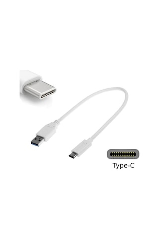 Usb 3.1 Type C Şarj Data Kablo Usb Type-C Şarj Data Kablo 30 Cm (533634340)