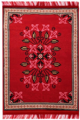 Bigghome Çift Taraflı Kilim, Makinede Yıkanabilir, Modern Desenli, 80 150 Cm, Sa25py