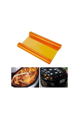 Far Stop Filmi Far Folyosu Turuncu Far Çizik Çizilme Engelleyici Folyo 100cm X 30cm