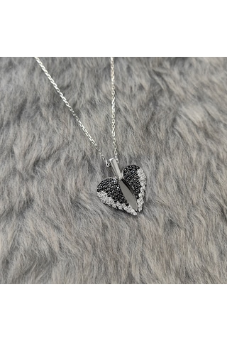 Chavin Kalbimdesin Aşkın Kanatları Gümüş Kolye et58by