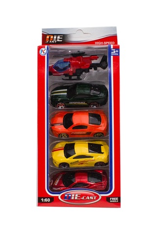 1:60 Ölçek Metal Model Arabalar 5'Li Set 7 Cm