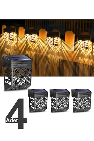 Greentech Güneş Enerjili Duvar ve Çit LED Aydınlatma 4 Adet / GT-SL22