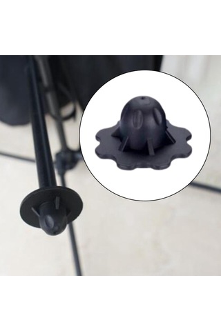 Dolıty Moon Sandalye Ayak Kılıfı Balıkçılık Veranda 13-mm Siyah Çok Renkli