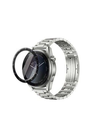 Huawei Watch 3 Pro Mkst Pmma Pet Saat Ekran Koruyucu - Siyah