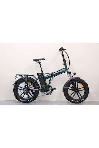 Kron Elektron Zuma 20 Jant Katlanabilir 36 Volt 350 Watt Elektrikli Bisiklet Yeşil Siyah