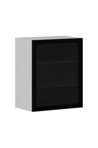 Minar Mutfak Modül Üst 1dk2r 60cm Dolap Byz Aliminyum Füme Cam