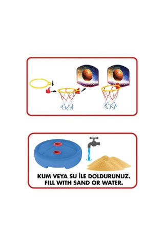 03650 Küçük Ayaklı Basketbol Potası -fent