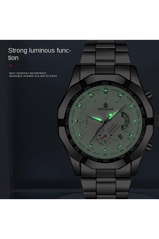 Beyaz Moda Otomatik Hareket İzle Erkek Takvimi Su Geçirmez Aydınlık Mekanik Olmayan İzle Büyük Kadran