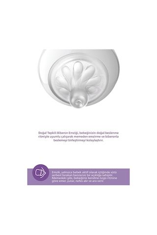 Philips Avent Natural Response PP 2'li Biberon Seti 125 ML 0+ Ay PAV-SCY90002