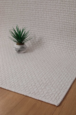 Premium Kalite Kaymaz Tabanlı Natura Doğal Yıkanabilir Yolluk Oturma Odası Balkon Mutfak Gri-102 Krem