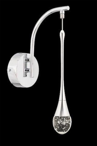 İstanbul Avize Aplik Mercure Tekli Gümüş Ledli 3 Renk Modern Led Aplik Gümüş