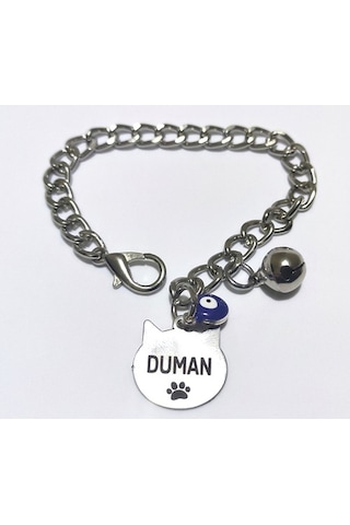 Isimli Kedi Tasması, Zincir Tasma, Kedi Kolyesi, Kedi Isimlik