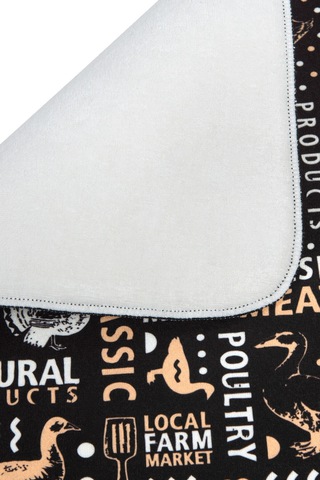 Baskılı Bulaşık Kurutma Matı 42x50 Cm Mf-068 Çok Renkli