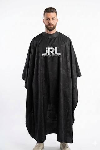 Jrl Tam Saten Örtü 115x140 Cm Kabartmalı Çıtçıtlı Kesim Penuarı Siyah