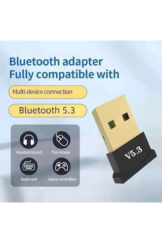 Masaüstü Bilgisayar Bluetooth Aparatı Çevirici Mini Bluetooth Adaptör Dongle 5,3 Yeni Nesil 1 Adet
