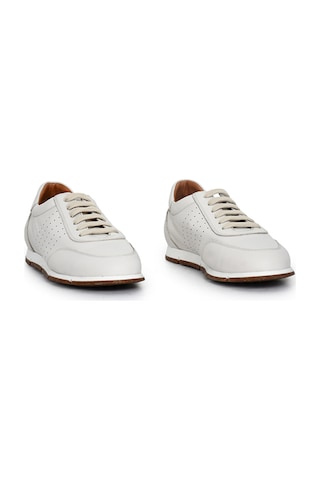 Tuna Hakiki Antik Deri Erkek Sneaker - 241338 Bej