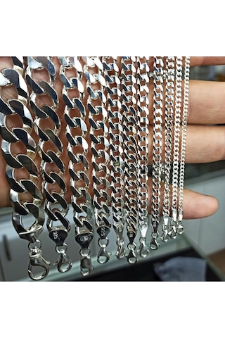 Gurmet 925 Ayar Gümüş Erkek Bileklik Künye 3.5mm