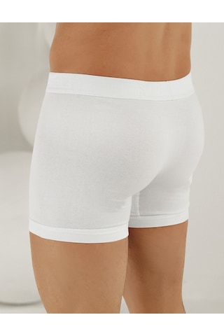 Şahinler 6 Lı Paket Likralı Boxer Beyaz Me031