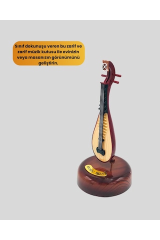 Zengemtx Enstrüman Figürlü Melodi Çalan Dekoratif Müzik Kutusu
