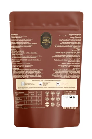 Sıcak Çikolata 500gr Çözünebilir
