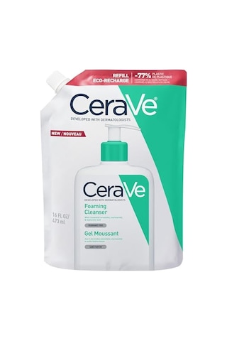 Cerave Köpüren Temizleyici Seramid İçeren Normal Ve Yağlı Ciltler İçin Yüz Ve Vücut Yeniden Dolum Paketi 473ml