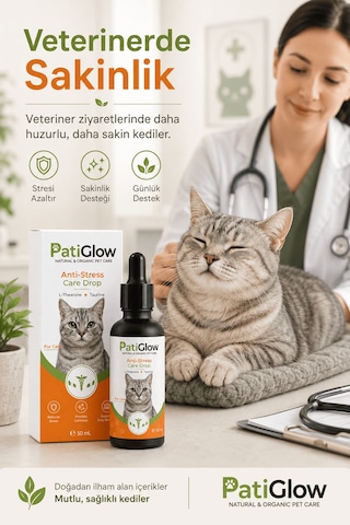 Patiglow Kedi Anti-stres Damla
