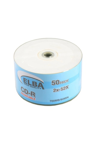 Elba Cd-r 700mb-80mın Printable 50li Shrink Kdo