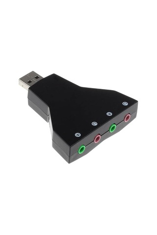 7.1 7 Kanal Mikrofon Destekli Çift Girişli Çevirici Harici Usb Ses Kartı