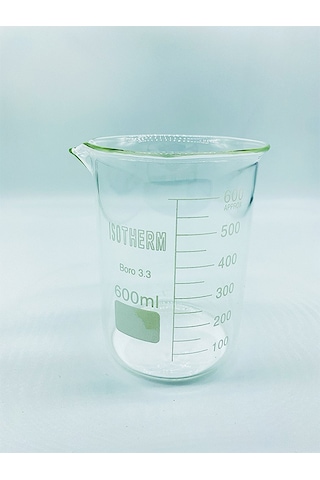 Cam Beher Dereceli Borosilikat 600ml - 2 Adet Cam Beher Dereceli Borosilikat 600ml - 2 Adet