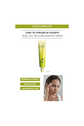 Deoproce Yeşil Çay Özlü Nemlendirici Tonlayıcı Leke Kremi 40 ML