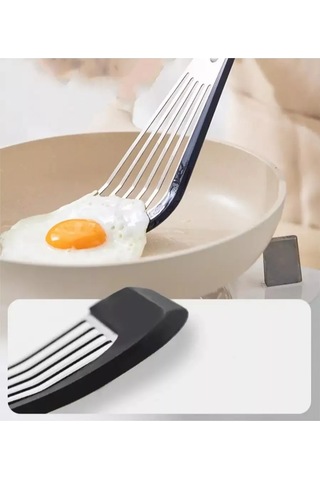 Stil'nyj İ Udobnyj Dom Mutfak Spatulası Çelik Ve Silikonlu Çizilmeye Karşı 161467894 Gri