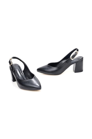 Pisagor Ps-32480 6 Cm Topuklu Kadın Stiletto Ayakkabı siyah