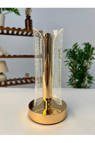 Favora Erkaya Usb Şarjlı Dokunmatik Led Lamba Model 1 Şeffaf