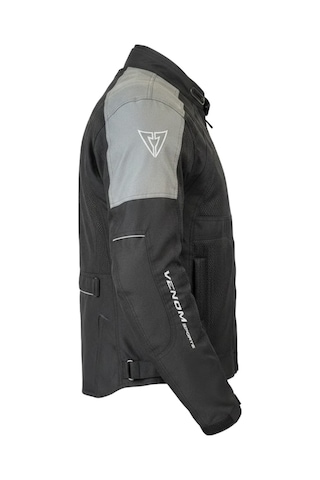 Venom Motosiklet Montu Dynamic Siyah-gri 4 Mevsim Motorcu Montu