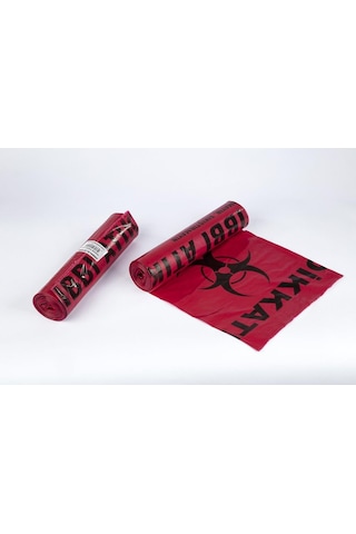 Tıbbi Atık Poşeti Rulo 75x90 Battal Boy ( 150 Adet )