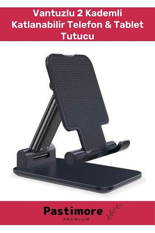 Dayanıklı Araç İçi Ve Masaüstü Ayarlanabilir 2 Kademli Katlanabilir Tablet Telefon Tutacağı Standı