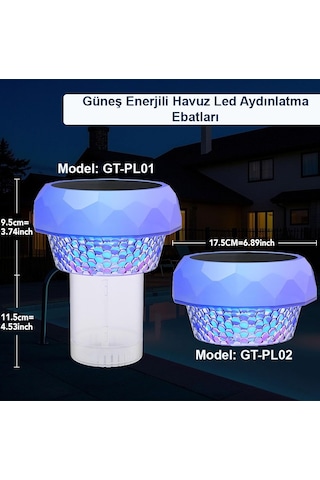 Greentech Güneş Enerjili Havuz Led Aydınlatma 1 Adet/gt-pl02