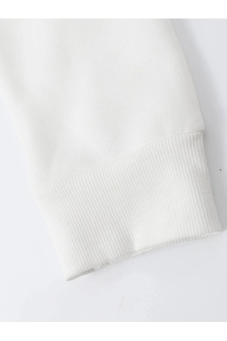 Startmore Adrift Bear Oversize Bisiklet Yaka Pamuklu Sweatshirt Beyaz Beyaz