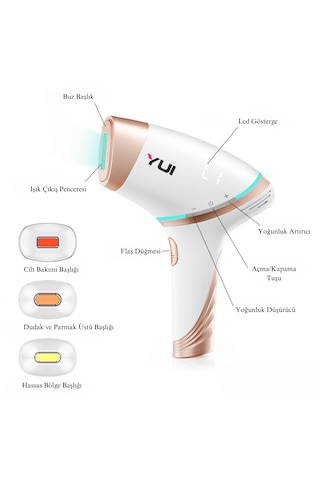 Yui Iplv15 Pro 3 Başlıklı Buz Lazer Epilasyon Cihazı