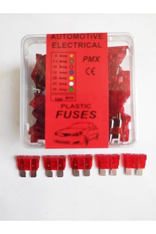 Replax 10 Amper Yassı Bıçak Sigorta 100'lü Paket