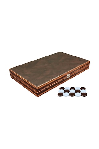 Yenigün Premium Deri Tavla Abanoz