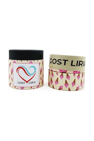 Gost Liria- İce Cream Desenli Kadın Slip Külot Ekru